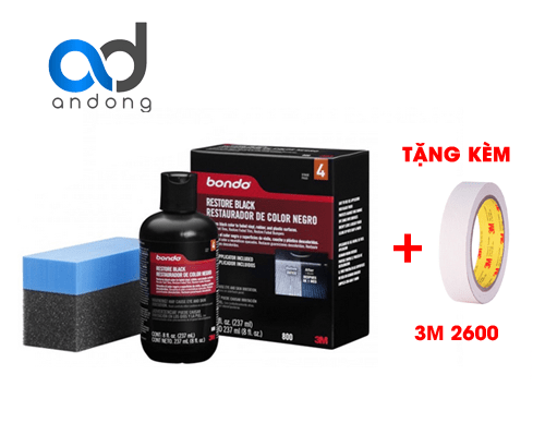 CHAI PHỤC HỒI NHỰA ĐEN – 3M BONDO RESTORE BLACK PN0800